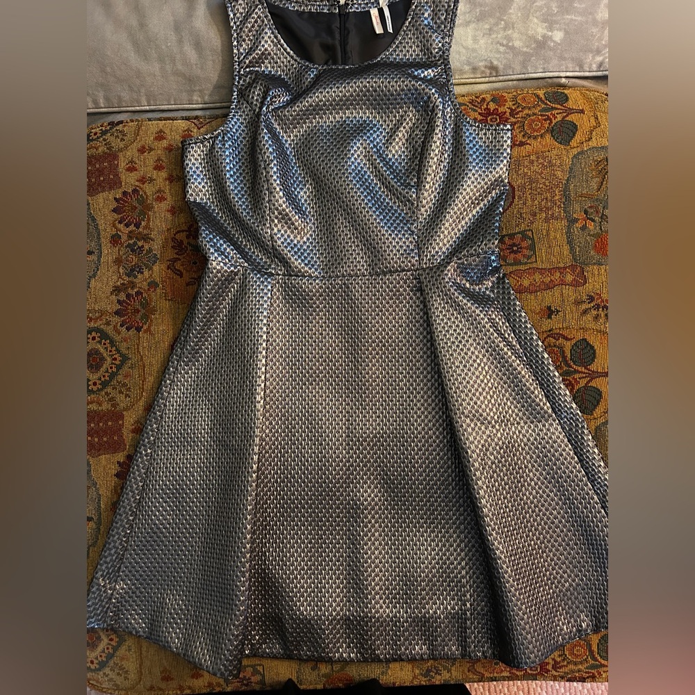 Metallic mini dress